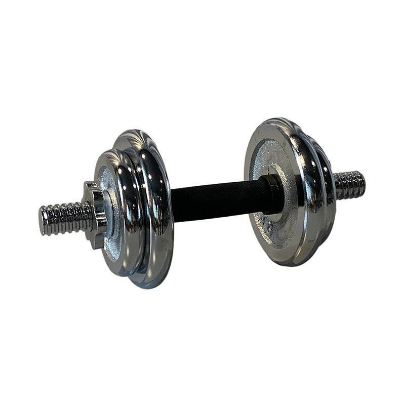 Naka-electroplated Dumbbell Set