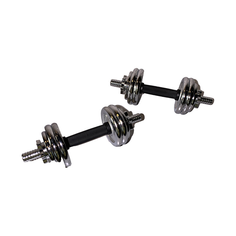 Kumbinasyon na Set Ng Chrome-Plated Dumbbells