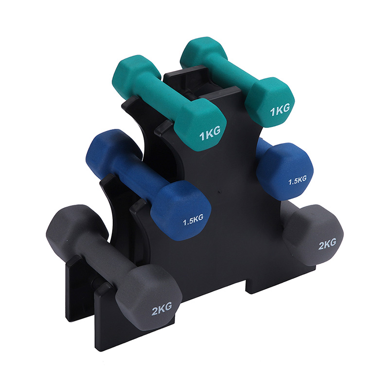 Vinyl Neoprene Rubber Coated Hex Dumbbell