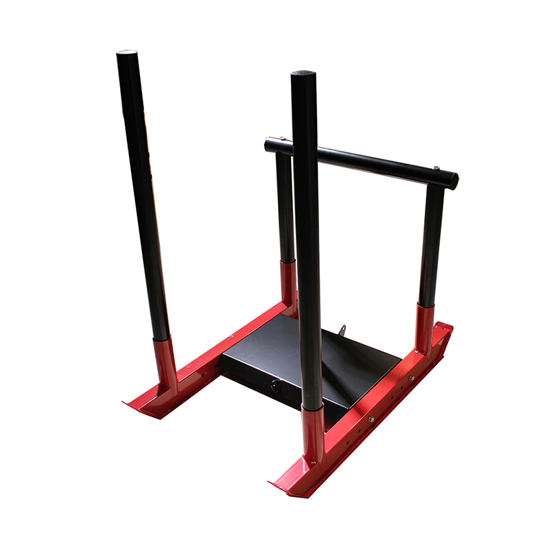 Black & Red Four-pole Training Sled para sa Full Body Training