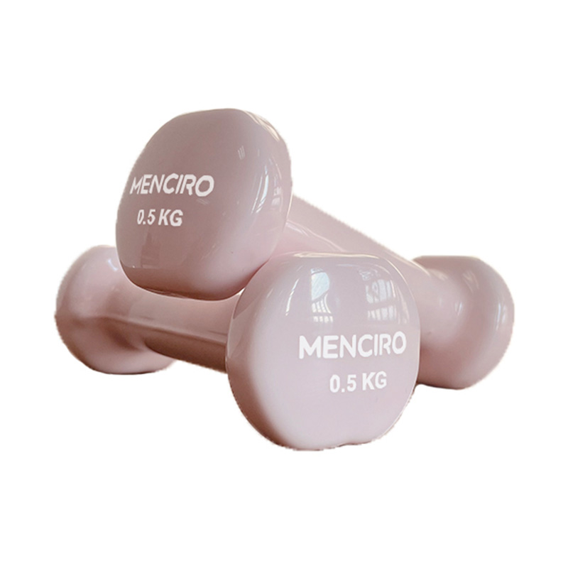 0.5kg Kumbinasyon ng Makukulay na Plastic Molded Dumbbell Set